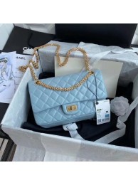 Chanel 2.55 Calfskin Flap Bag A37586 sky blue HY24554Is79