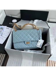 Chanel 2.55 Calfskin Flap Bag A37587 sky blue HY8956DS71