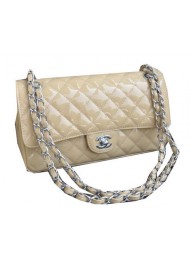 Chanel 2.55 Series Bag Apricot Sheepskin Leather CHA1112 Silver HY11264Oq54