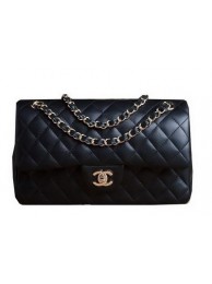 Chanel 2.55 Series Bag Original Black Sheepskin CHA1112 Gold HY24995rf73