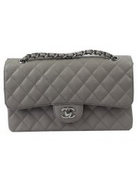 Chanel 2.55 Series Bags Grey Cannage Pattern Leather CFA1112 Silver HY15745Lp50