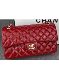 Chanel 2.55 Series Double Flap Bag Red Original Patent Leather CF7024 Gold HY5713ER88