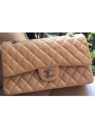 Chanel 2.55 Series Flap Bag Apricot Original Leather A01112 Silver HY15433Rk60