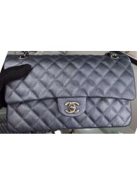 Chanel 2.55 Series Flap Bag Black Cavier Leather A05480 Silver HY8997Yf79