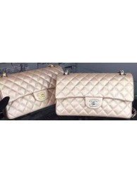 Chanel 2.55 Series Flap Bag Champagne Cavier Leather A05480 Silver HY19493Gm74