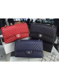 Chanel 2.55 series Flap Bag Chevron Caviar Leather V8023 HY25754VI95