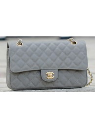 Chanel 2.55 Series Flap Bag Grey Cannage Pattern A1112 Gold HY23529Xr72