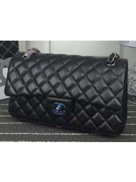 Chanel 2.55 Series Flap Bag Lambskin Leather A1112 Black HY14096Gp37