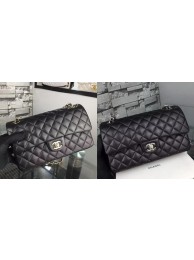 Chanel 2.55 Series Flap Bag Lambskin Leather A5024 Black HY9299Rc99