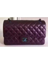 Chanel 2.55 Series Flap Bag Original Deer Leather A1112 Purple HY17693JD28