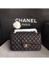 Chanel 2.55 Series Flap Bags Black Original Deerskin A1112 Gold HY3615lu18