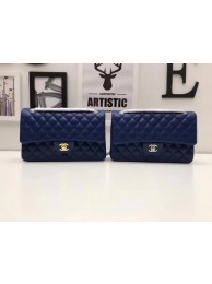 Chanel 2.55 Series Flap Bags Original Sheepskin A1112 Blue HY24615Kn56