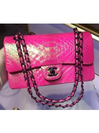 Chanel 2.55 Series Flap Bags Original Snake Leather A1112 Rose HY14225vK93