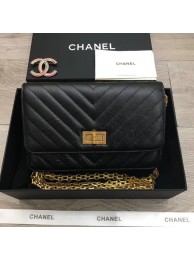 Chanel 2.55 Wallet on Chain A70328 black HY14593Pf97