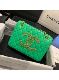 CHANEL 2020 New Style Original Leather AS1516 green HY18420nU55