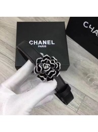 Chanel 20mm Leather Belt CH0801 Black HY12035vK93