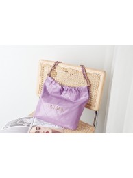 CHANEL 22 HANDBAG AS3260 Purple HY22767nE34