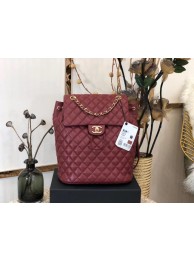 Chanel Backpack Sheepskin Original Leather 83431 Burgundy HY20588Gm74