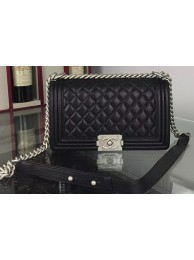 Chanel Boy Flap Shoulder Bags Deer Leather A67086 Black HY9977jf20