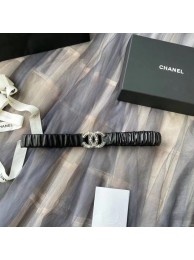 Chanel Calf Leather Belt 56611 black HY12871CI68