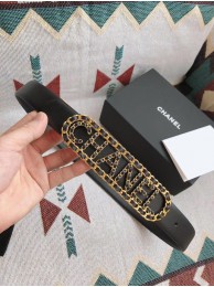Chanel Calf Leather Belt 56613 black HY10148iv85