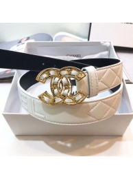 Chanel Calf Leather Belt Wide with 32mm 56607 HY1384Gw67