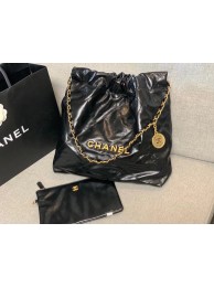 Chanel Calf leather shopping bag AS3261 black HY26624Zf62