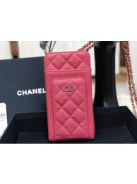 Chanel Calfskin Chain Card packet & Gold-Tone Metal AP0990 pink HY24671mm78