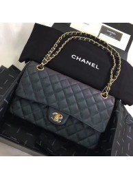 Chanel Calfskin & Gold-Tone Metal A01112 black HY20884Gh26