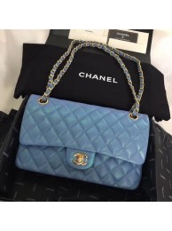 Chanel Calfskin & Gold-Tone Metal A01112 blue HY9086xa43