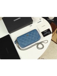 Chanel Calfskin & Gold-Tone Metal A82527 blue HY2193tQ92