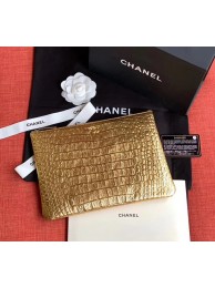 Chanel Calfskin & Gold-Tone Metal A82545 Gold HY17049EB28