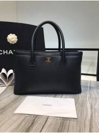 Chanel Calfskin & Gold-Tone Metal A91868 Black HY11334mV18