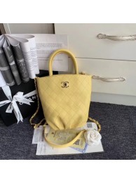 Chanel Calfskin & gold-Tone Metal S0657 yellow HY7823Ri95