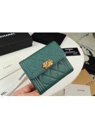Chanel Calfskin Leather & Gold-Tone Metal A80734 green HY7363fo19