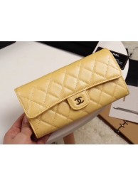 Chanel Calfskin Leather & Gold-Tone Metal A80758 yellow HY7554hk64