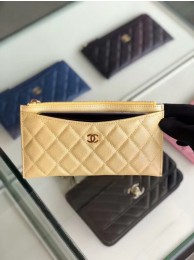 Chanel Calfskin Leather & Gold-Tone Metal A84107 gold HY5055oJ62