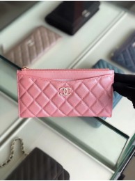 Chanel Calfskin Leather & Gold-Tone Metal A84107 pink HY14816mm78