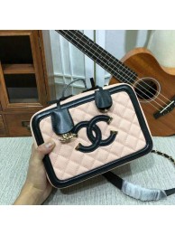 Chanel Calfskin Leather Shoulder Bag 6070 Pink HY2468cP15