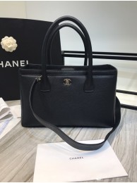 Chanel Calfskin & Silver-Tone Metal A91868 black HY10544Oj66