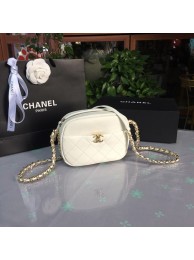 Chanel camera case Lambskin & Gold-Tone Metal AS0137 white HY26762bT70