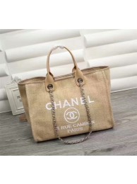 Chanel Canvas Leather Tote Shopping Bag 68047B HY7576EW67
