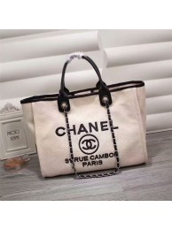 Chanel Canvas Leather Tote Shopping Bag 68047F HY22956xa43