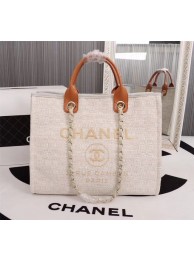 Chanel Canvas Tote Shopping Bag 8099 off-white HY15505rf73