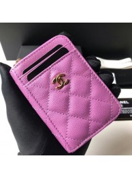Chanel card holder Calfskin AP1650 Lavender HY7450Av26