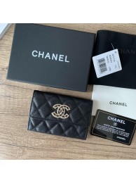 Chanel card holder Calfskin AP2735 black HY1349hk64