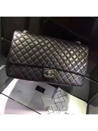 Chanel CF Travel Bag Black Original Calfskin Leather A28390 Silver HY21386mm78