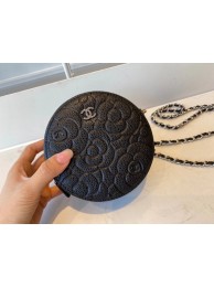 chanel classic clutch with chain Lambskin & silver-Tone Metal AP3319 black HY9543PC54