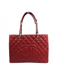Chanel Classic Coco Bag Red GST Caviar Leather A50995 Gold HY23676pB23