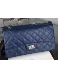 Chanel Classic Flap Bag Black Original Calfskin Leather CHA6059 Blue HY10830hT91